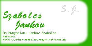 szabolcs jankov business card